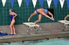 Swimming vs Babson  Wheaton College Swimming vs Babson College. - Photo By: KEITH NORDSTROM : Wheaton, Swimming, Babson